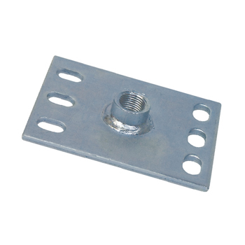 Grondplaat Type H 100 x 130 x 5 mm M10 x 13 mm EV