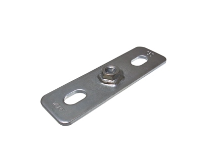 Grondplaat Type M 130 x 40 x 4 mm 1/2" x 20 mm EV uitlopend
